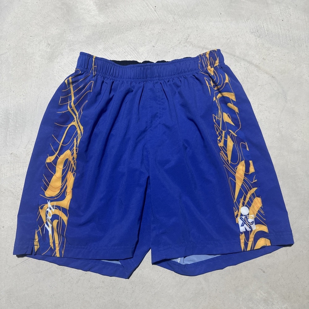 Zoot Ironman Triathlon Running Shorts Men's SZ M Blue 6" Inseam Athletic Lined